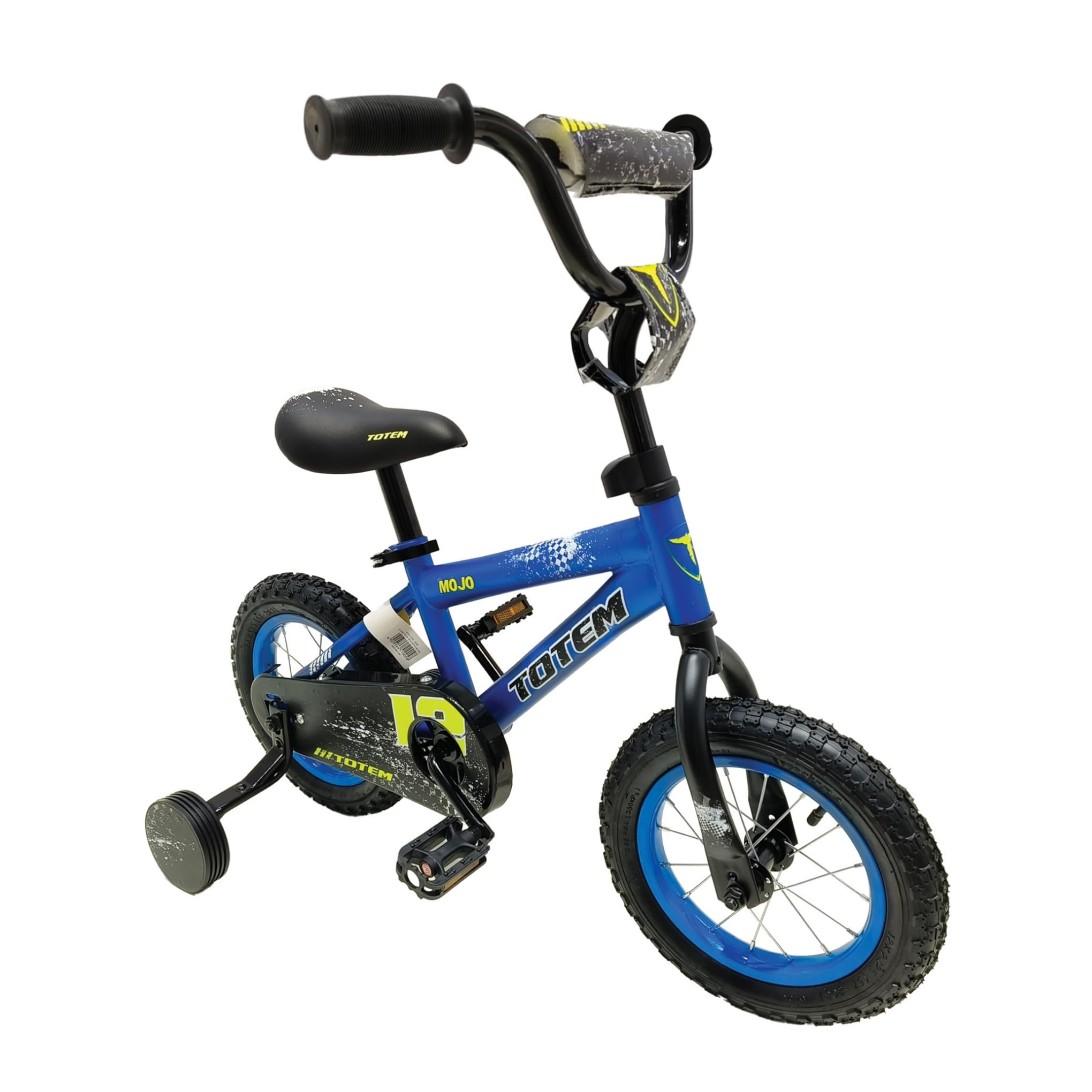 Totem Mojo Pump Up Tyre BMX Bike with Training Wheels, 12-Inch